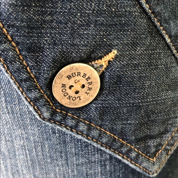 Burberry Authentic London Denim Dark Blue Mini Skirt Size USA 8 - Picture 5 of 9
